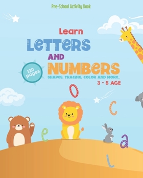 Paperback Pre-School Activity Book: Learn Letters and Number Shapes, Tracing, color and more Book