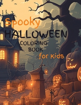 Paperback Spooky Halloween Coloring Book for Kids Book