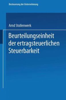Paperback Beurteilungseinheit Der Ertragsteuerlichen Steuerbarkeit [German] Book