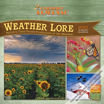 Calendar Farmers' Almanac Weather Lore 2021 Square Book