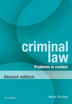 Paperback Criminal Law: Problems in Context Book
