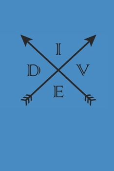 DIVE: Notebook Diving Planer Diver Notizbuch kariert squared Tauch Journal 6x9 karo