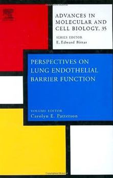 Hardcover Perspectives on Lung Endothelial Barrier Function: Volume 35 Book