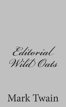 Paperback Editorial Wild Oats Book