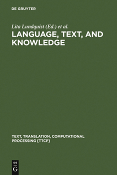 Hardcover Language, Text, and Knowledge Book
