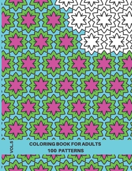 Paperback Tessellation Coloring Book for Adults: 100 Patterns Coloring Book for Adults Relaxation, Volume 5, 8.5x11 Book