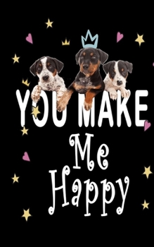 Paperback Australian Shepherd: You make me happy Notebook: Blank Lined Journal, Softcover (5x8 inches) with 100 Pages Book