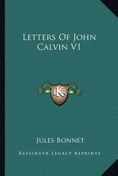 Paperback Letters Of John Calvin V1 Book