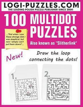 Paperback 100 Multidot Puzzles: Slitherlink Book