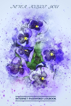 Internet Password Log Book: Large Print Login Passwords Organizer & Logbook Discrete Password Keeper Journal with Alphabet Tabs For Social Media Facebook Email Lined and More Keep Track of Username