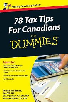 Paperback 78 Tax Tips for Canadians for Dummies Book