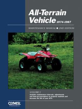Paperback All-Terrain Vehicle Maintenance Manual, 1974-1987 Book
