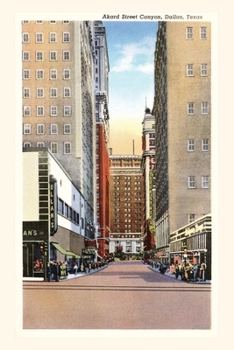 Paperback Vintage Journal Akard Street Canyon, Dallas, Texas Book