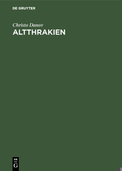 Hardcover Altthrakien [German] Book