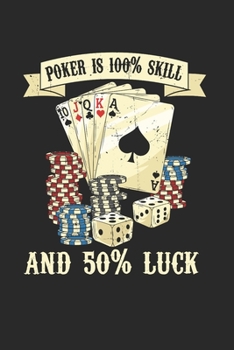 Paperback Poker Notebook - Card Player Journal Planner: Texas Holdem Poker Face Organizer For Men Women Blank Book
