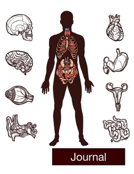 Journal| Anatomy Journal Notebook Grid Sturdy High Quality Premium White Paper 8.5x11 pages| Journal For Woman | Journal For Man| Journal Notebook For Students| Journal For Work| School Journal