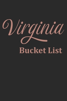 Paperback Virginia's Bucket List: Awesome Rose Gold color Notebook Personalized lined journal for girls Gift For Her Book