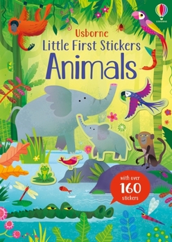 Paperback Little First Stickers Animals Book