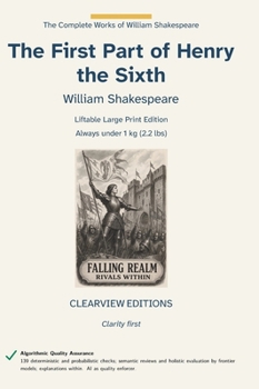 Hardcover The First Part of Henry the Sixth [Large Print] Book