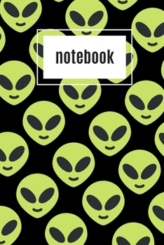 Paperback Alien print notebook: novelty notebook 6"x9" Book