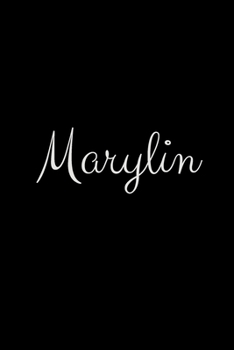 Marylin: notebook with the name on the cover, elegant, discreet, official notebook for notes