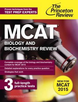 Paperback MCAT Biology and Biochemistry Review: New for MCAT 2015 Book