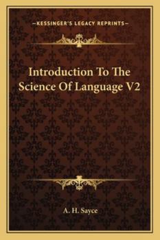 Paperback Introduction To The Science Of Language V2 Book