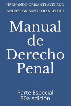 Paperback Manual de Derecho Penal: Parte Especial 30a edición [Spanish] Book