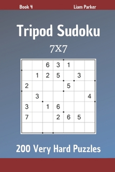 Paperback Tripod Sudoku - 200 Very Hard Puzzles 7x7 Book 4 Book