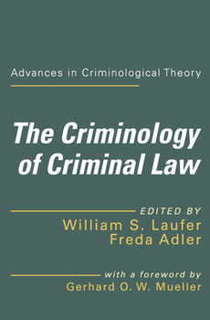 Hardcover The Criminology of Criminal Law Book