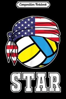 Composition Notebook: Volleyball Star Jersey Gift for Indoor & Beach Players  Journal/Notebook Blank Lined Ruled 6x9 100 Pages