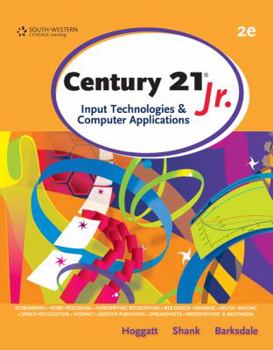Hardcover Century 21(tm) Jr., Input Technologies and Computer Applications Book