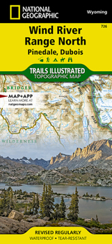 Loose Leaf Wind River Range North Map [Pinedale, Dubois] Book