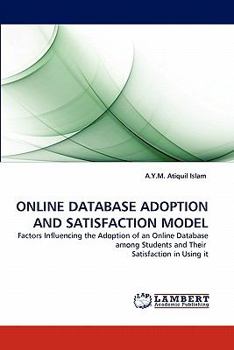 Paperback Online Database Adoption and Satisfaction Model Book