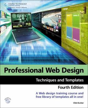 Paperback Professional Web Design: Techniques and Templates Book