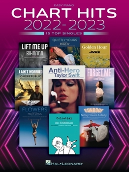 Paperback Chart Hits of 2022-2023: Easy Piano Songbook with Lyrics Book