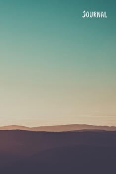 Journal: 105 Undated Blank Lined Pages : Beautiful Rolling Hills & Blue Sky Design : Paperback Journal