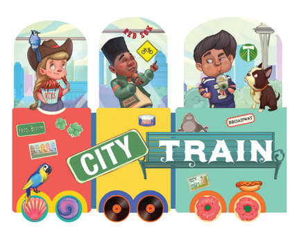 Board book City Train: An Activity Board Book