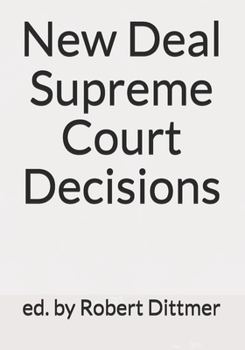 Paperback New Deal Supreme Court Decisions Book