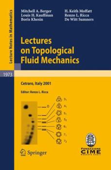 Paperback Lectures on Topological Fluid Mechanics: Lectures Given at the C.I.M.E. Summer School Held in Cetraro, Italy, July 2 - 10, 2001 Book