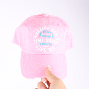 Cap Amazing Grace Prewashed Pink