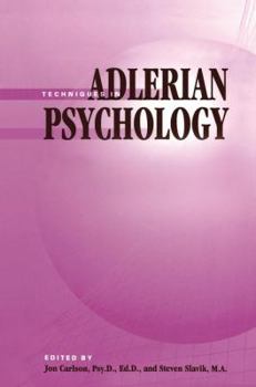 Hardcover Techniques In Adlerian Psychology Book