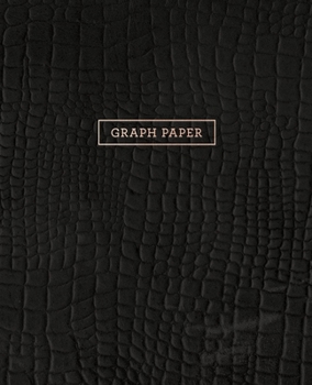 Graph Paper: Executive Style Composition Notebook - Black Alligator Skin Leather Style, Softcover | 7.5 x 9.25 - 100 pages (Office Essentials)