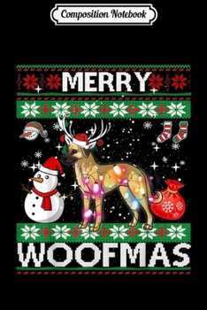 Paperback Composition Notebook: Anatolian Shepherd Merry Woofmas Christmas Journal/Notebook Blank Lined Ruled 6x9 100 Pages Book