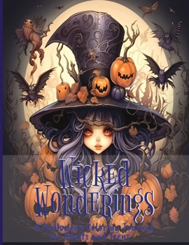 Paperback Wicked Wonderings: Coloring Book: A Halloween Coloring Journey for Adults and Teens Book