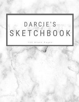 Paperback Darcie's Sketchbook: : Personalized Marble Sketchbook with Name: 120 Pages Book