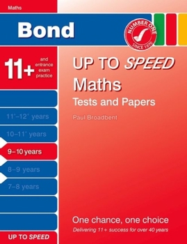 Paperback Bond Up to Speed Maths Tests and Papers 9-10 Years Book