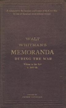 Hardcover Memoranda During the War Book