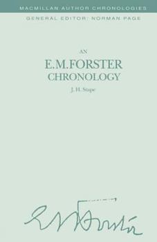 Paperback An E. M. Forster Chronology Book