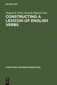 Hardcover Constructing a Lexicon of English Verbs Book